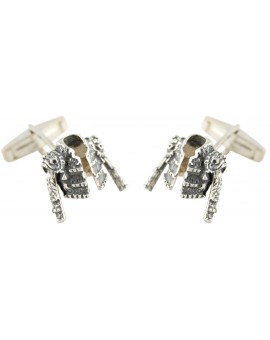 Sterling Silver Bullfighter Jacket Cufflinks  2