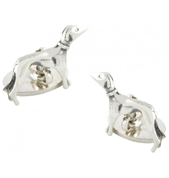 Sterling Silver Greyhound Cufflinks 