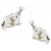 Sterling Silver Greyhound Cufflinks 