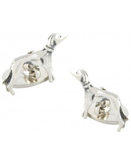 Gemelos Galgo Plata 925