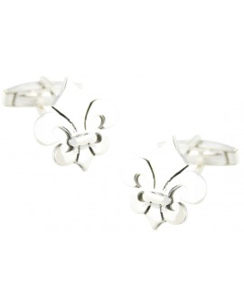 Gemelos Flor de Lys Plata 925