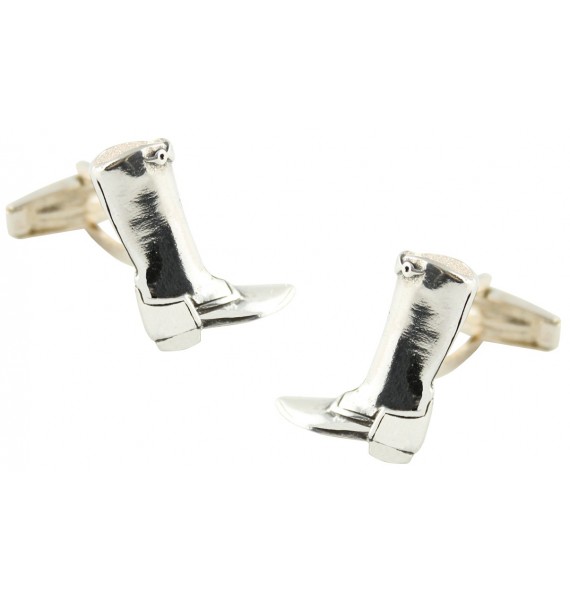 Sterling Silver Riding Boot Cufflinks 