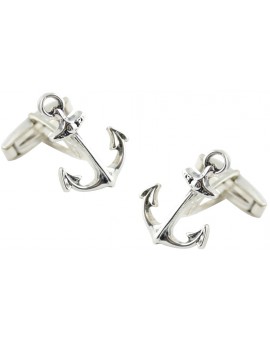 Gemelos Ancla Plata 925