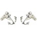 Sterling Silver Anchor Cufflinks 