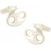 Sterling Silver Hawser Holes Cufflinks 