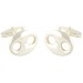 Sterling Silver Hawser Holes Cufflinks 