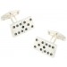 Sterling Silver Domino Cufflinks 