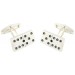Sterling Silver Domino Cufflinks 
