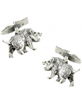 Sterling Silver Wild Boar Cufflinks