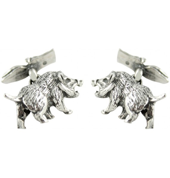 Gemelos Jabalí Plata 925
