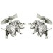 Sterling Silver Wild Boar Cufflinks 