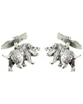 Gemelos Jabalí Plata 925
