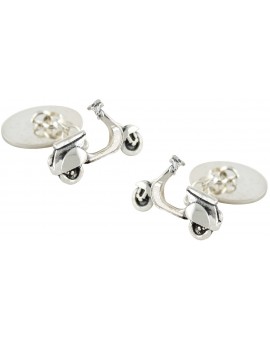 Sterling Silver Vespa Cufflinks