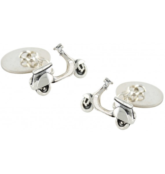 Sterling Silver Vespa Cufflinks 