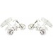 Sterling Silver Motocross Bike Cufflinks 