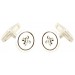 Sterling Silver Classic Button Cufflinks 