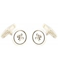 Sterling Silver Classic Button Cufflinks 