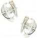 Sterling Silver Jockey Helmet Cufflinks 