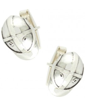 Sterling Silver Jockey Helmet Cufflinks  2