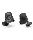 Matte Black 3D Storm Trooper Helmet Star Wars Cufflinks 
