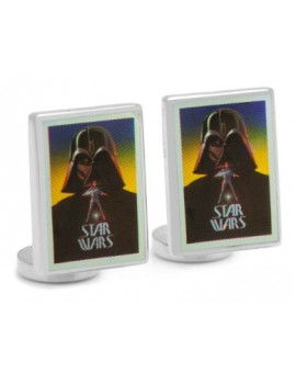 Darth Vader Vintage Pop Art Poster Cufflinks 
