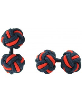 Gemelos Bola Elástico Azul Marino y Rojo