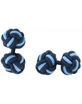 Gemelos Bola Elástico Azul Marino y Azul Claro