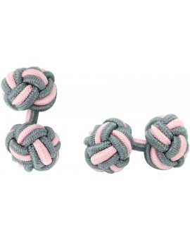 Gemelos Bola Elástico Gris y Rosa Claro