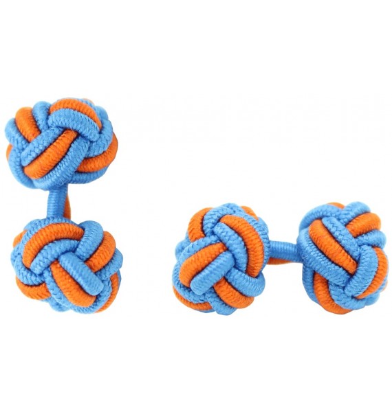 Gemelos Bola Elástico Azul y Naranja 