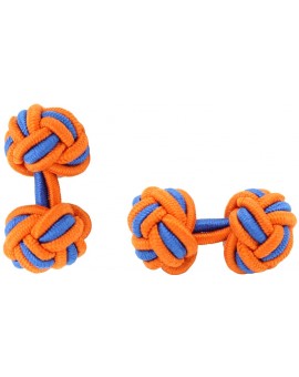 Gemelos Bola Elástico Naranja y Azul Cobalto