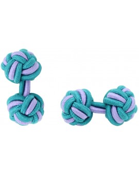 Gemelos Bola Elástico Verde Botella y Morado Claro