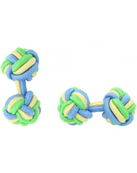 Gemelos Bola Elástico Azul, Amarillo y Verde Claro
