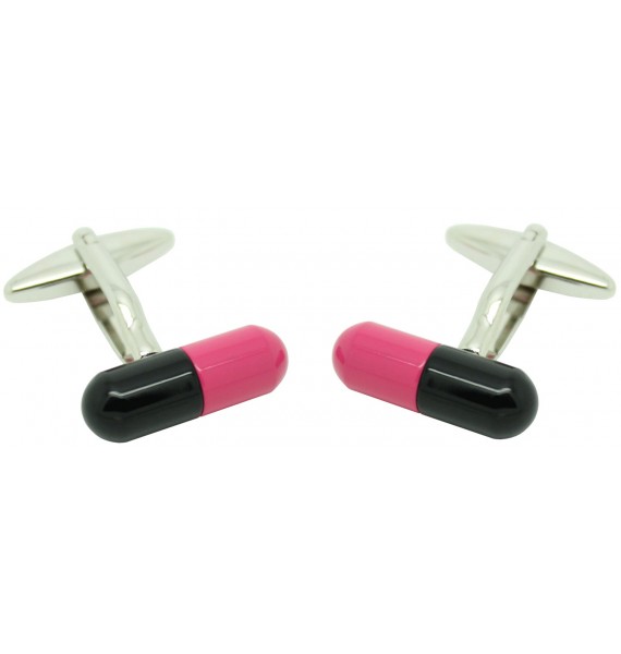 Black and Red Pill Cufflinks 