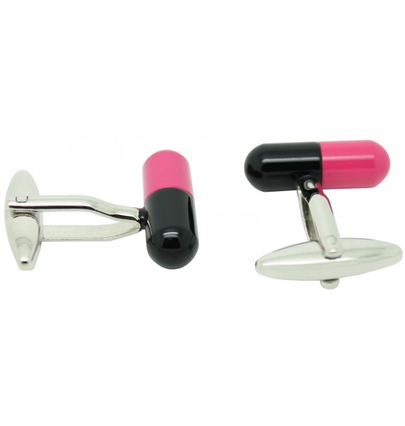 Black and Red Pill Cufflinks 