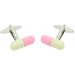 Pink and Yellow Pill Cufflinks 