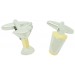 Cocktail and Cocktail Shaker Cufflinks 