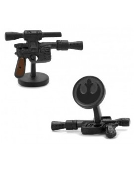 3D Han Solo DL44 Blaster Star Wars Cufflinks 