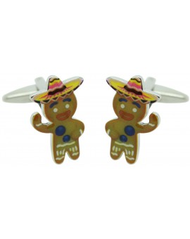 Gingerbread Man Cufflinks 