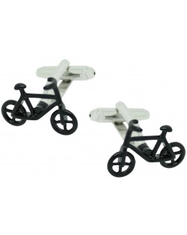 Black Bike Cufflinks 