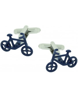 Blue Bike Cufflinks 