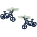 Blue Bike Cufflinks 