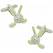 Golden Golf Clubs Cufflinks 