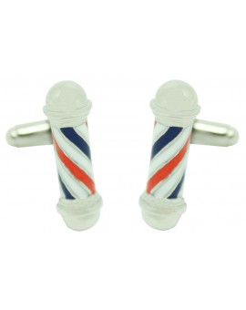 Classic Barber Shop Pole Cufflinks  2