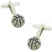 Silver Basketball Cufflinks 