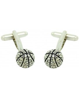 Silver Basketball Cufflinks  2