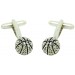 Silver Basketball Cufflinks 