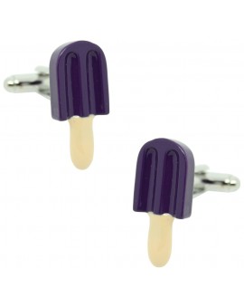 Blueberry Ice Lolly Cufflinks 