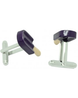 Blueberry Ice Lolly Cufflinks 