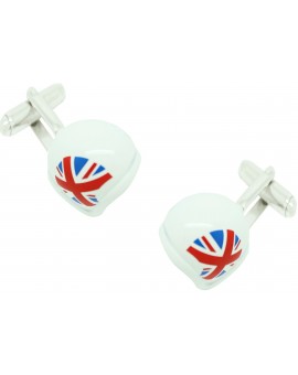 UK Helmet Cufflinks 