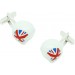 UK Helmet Cufflinks 